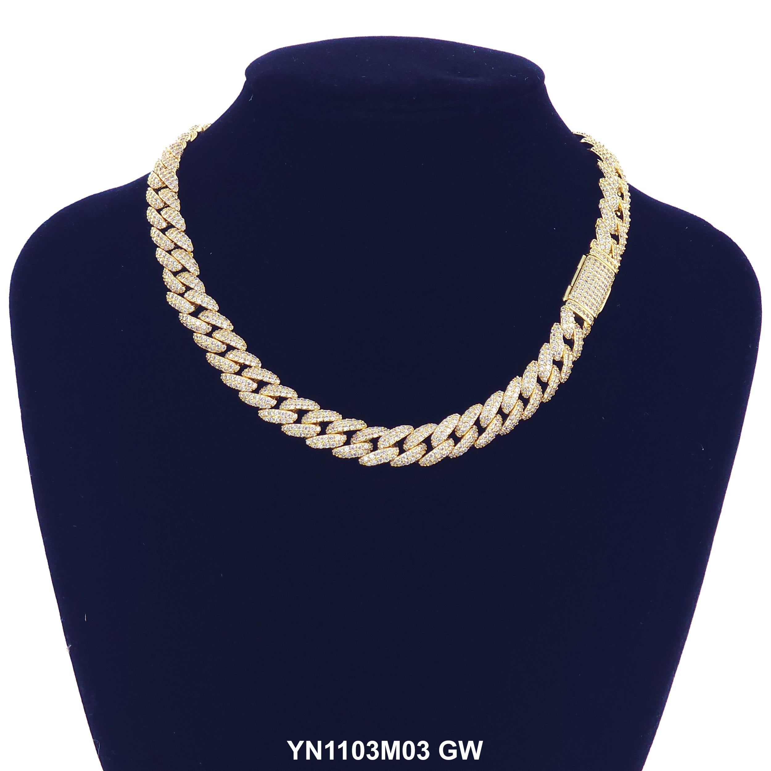 11 MM Micro CZ Stones Chain YN1103M03 GW