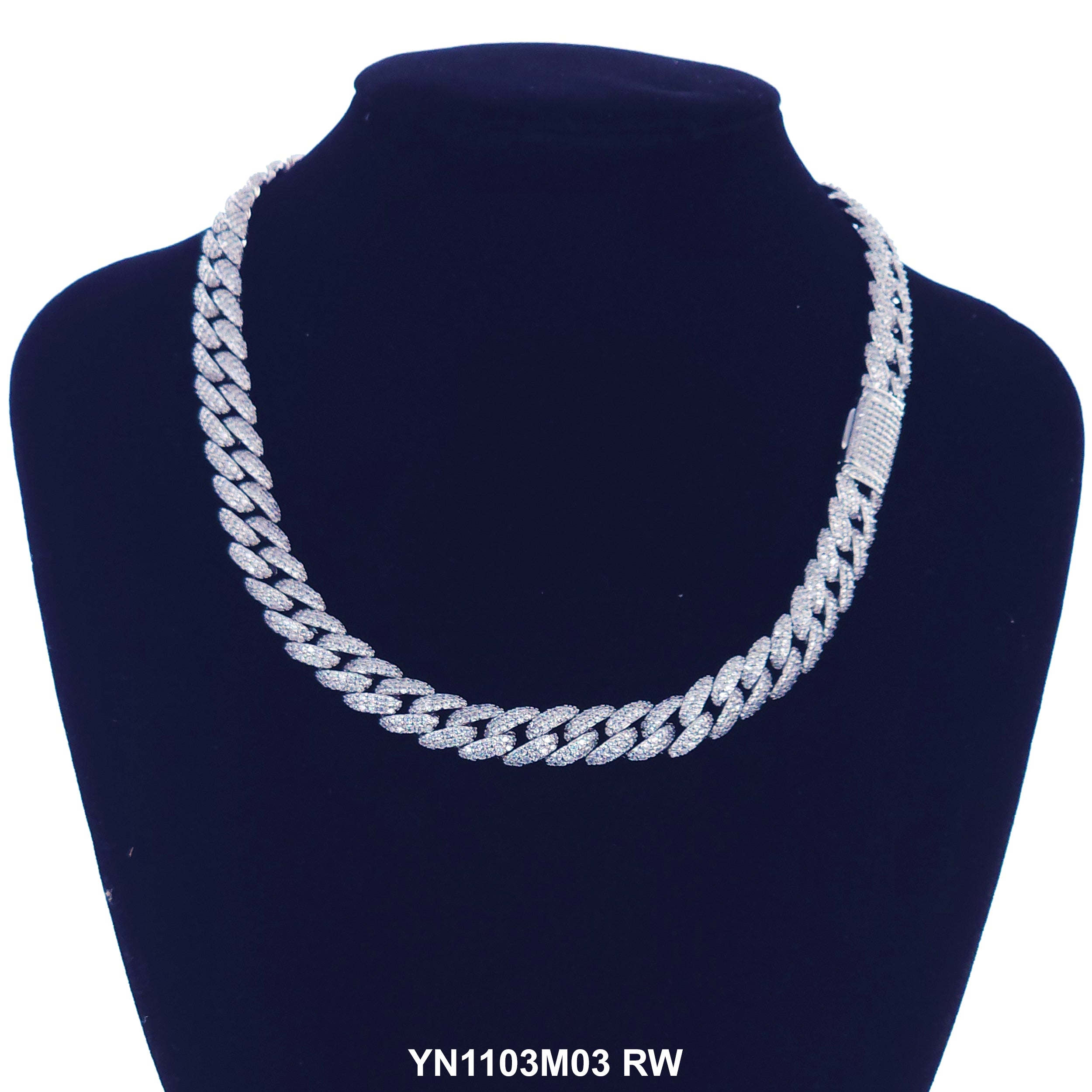 11 MM Micro CZ Stones Chain YN1103M03 RW
