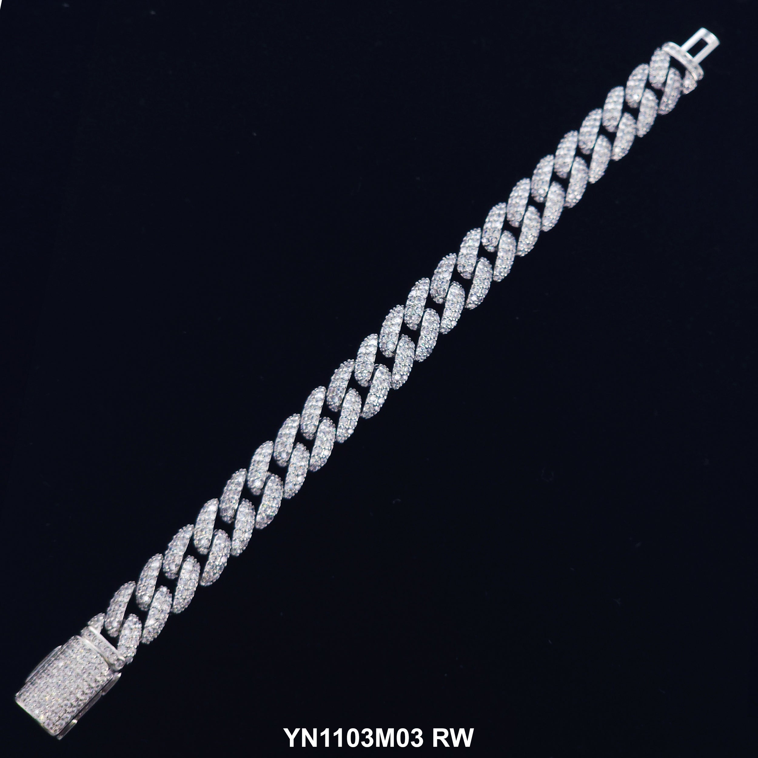 11 MM Micro CZ Stones Bracelet YN1103M03 RW