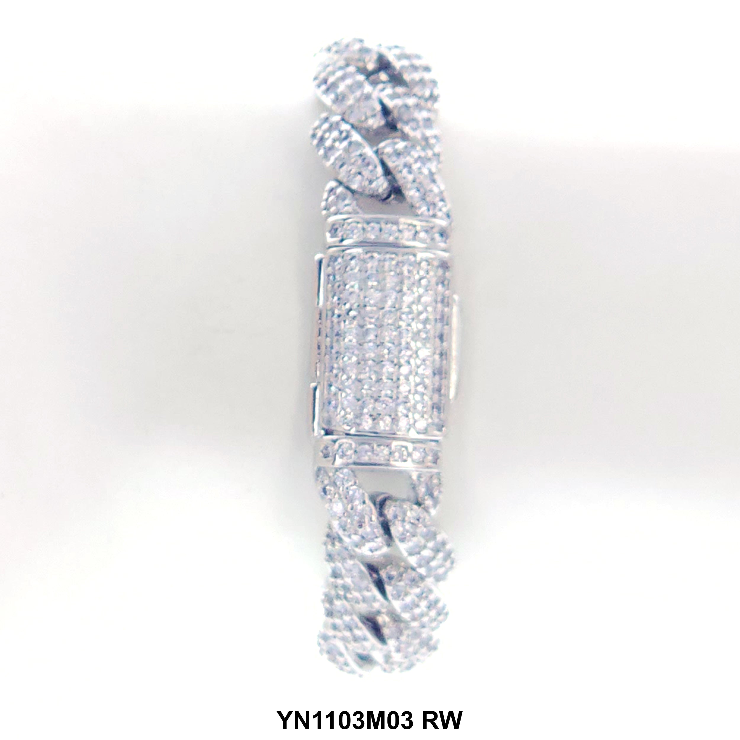 11 MM Micro CZ Stones Bracelet YN1103M03 RW