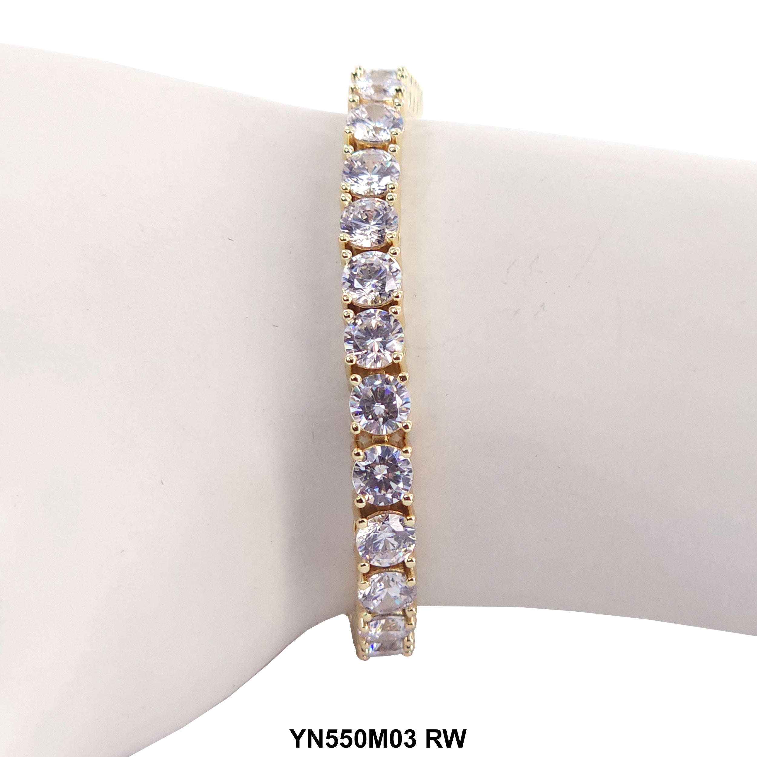 5 MM Micro Pave Tennis Bracelet YN550M03 GW