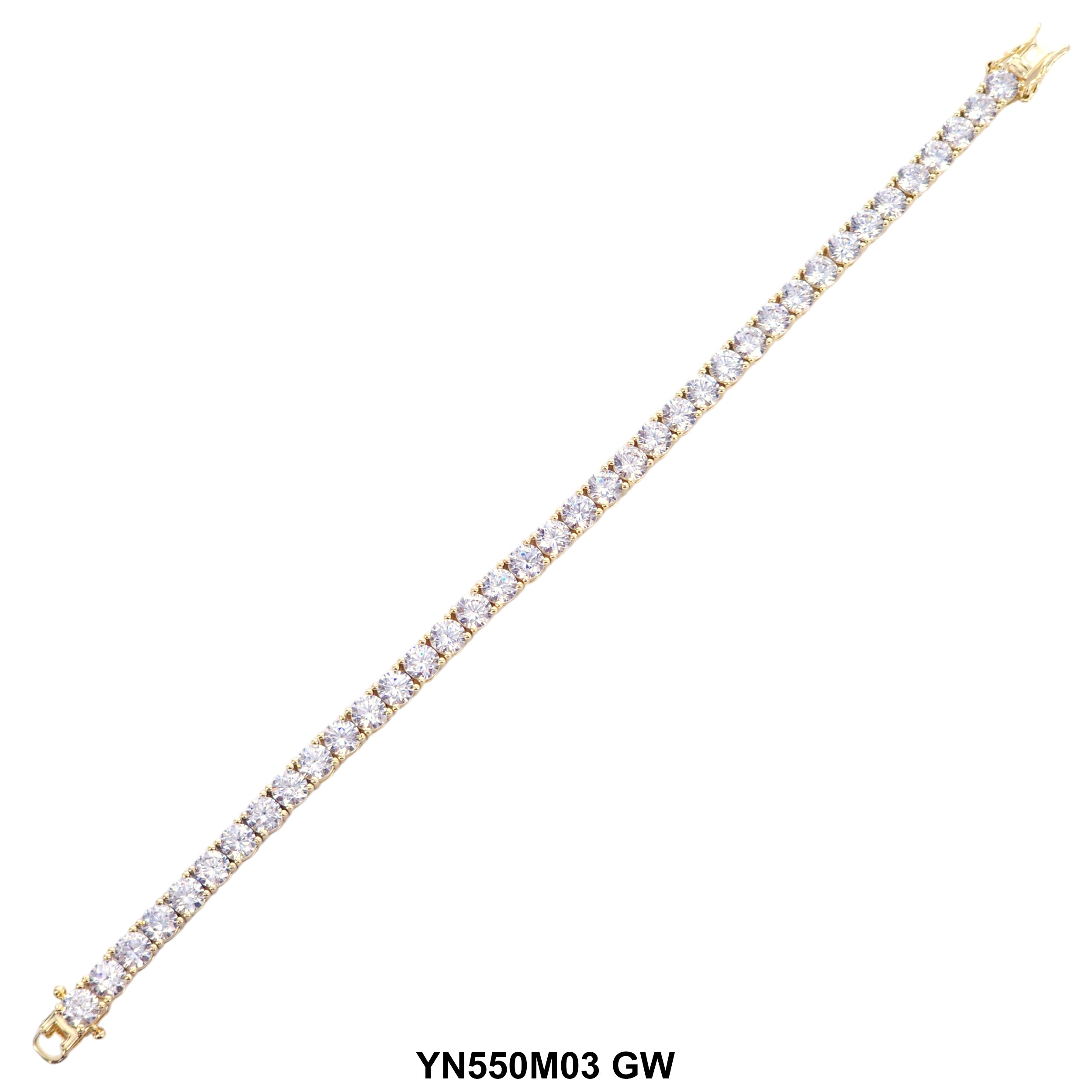5 MM Micro Pave Tennis Bracelet YN550M03 GW