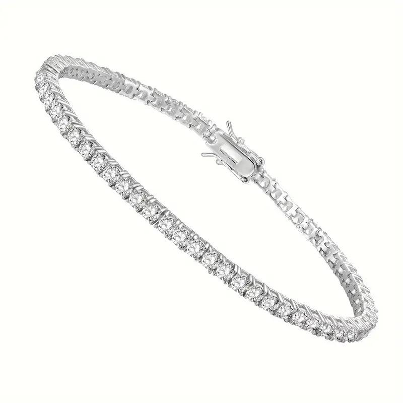 5 MM Micro Pave Tennis Bracelet YN550M03 RW