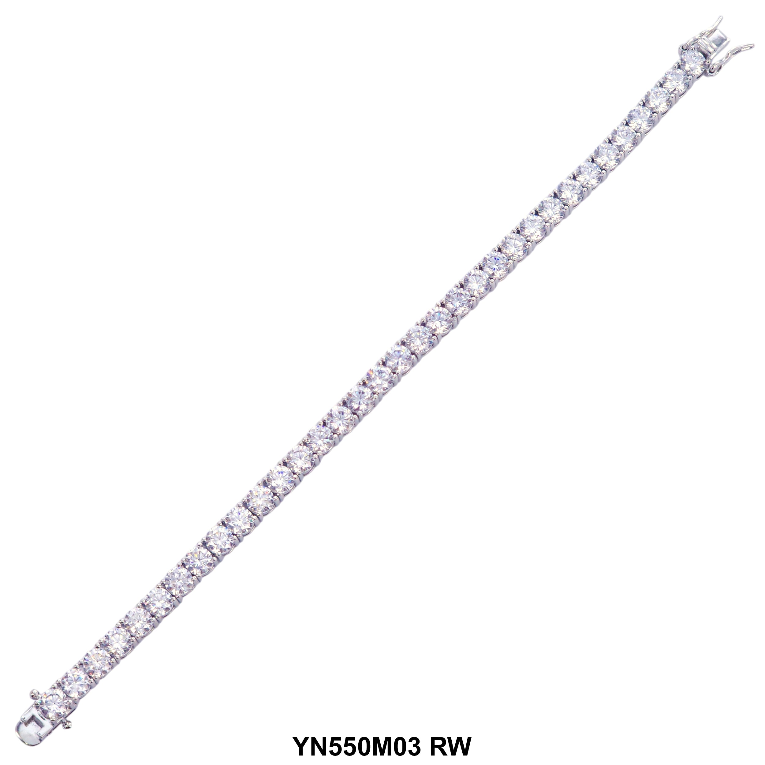 5 MM Micro Pave Tennis Bracelet YN550M03 RW
