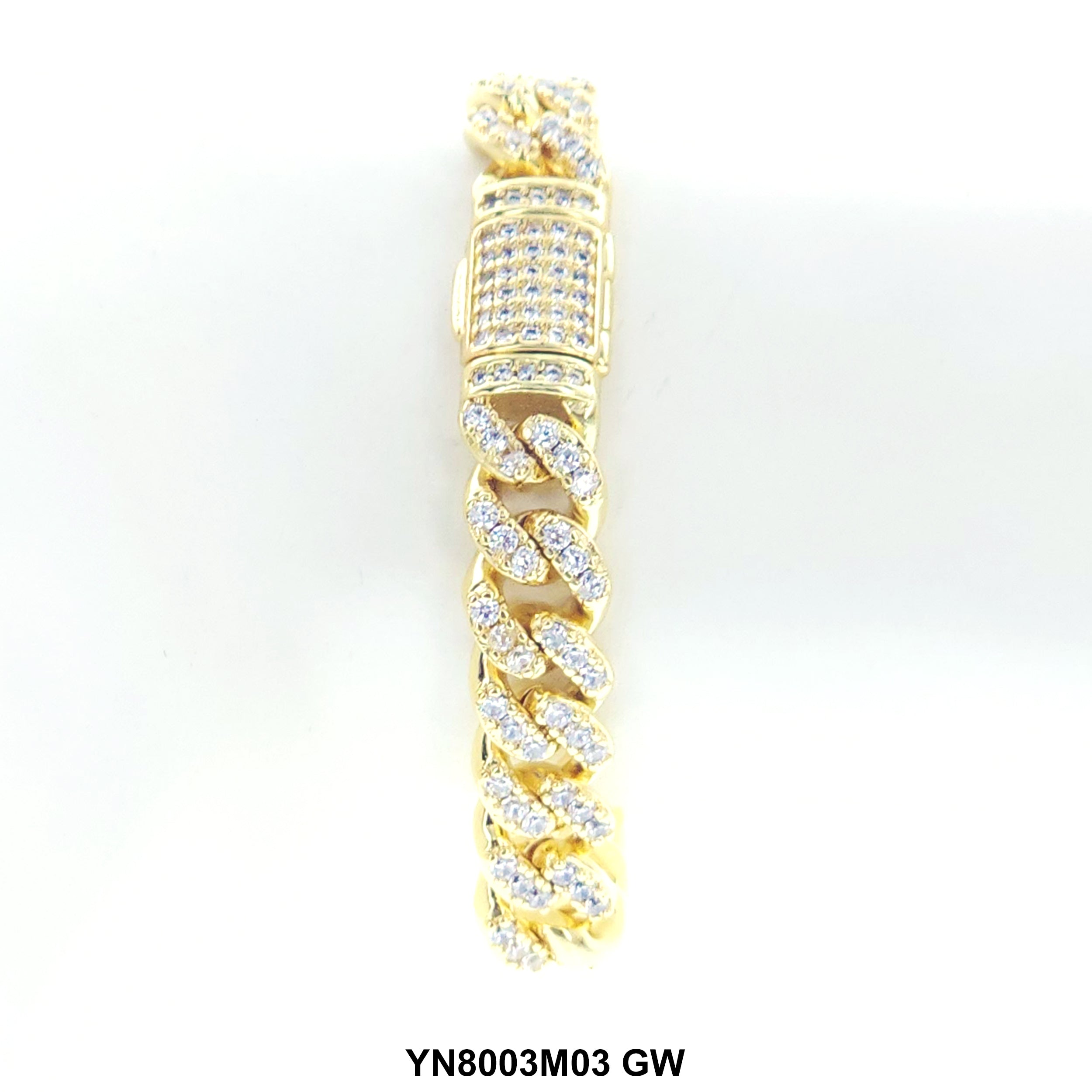 9 MM Micro CZ Stones Bracelet YN9003M03 GW