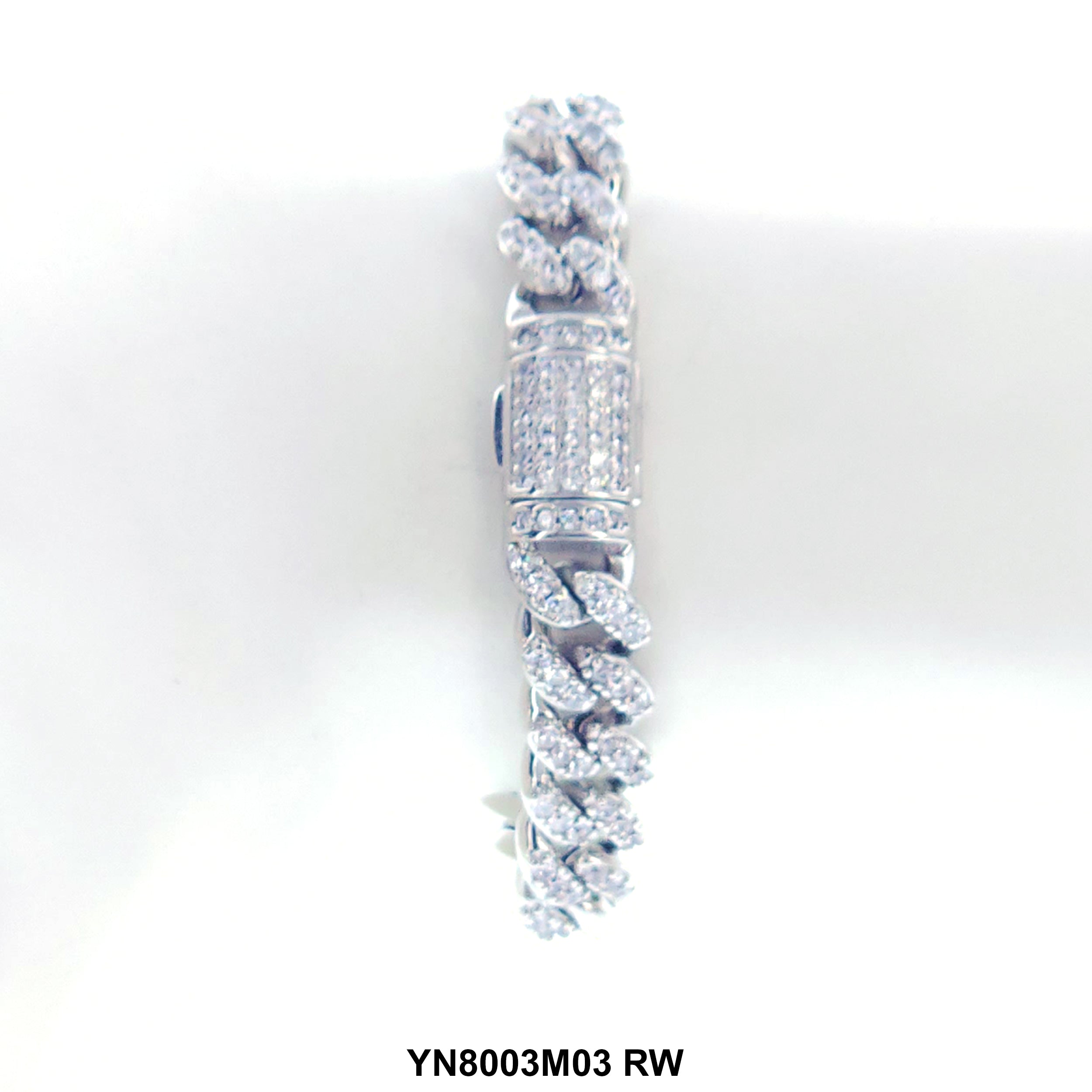 9 MM Micro CZ Stones Bracelet YN9003M03 RW
