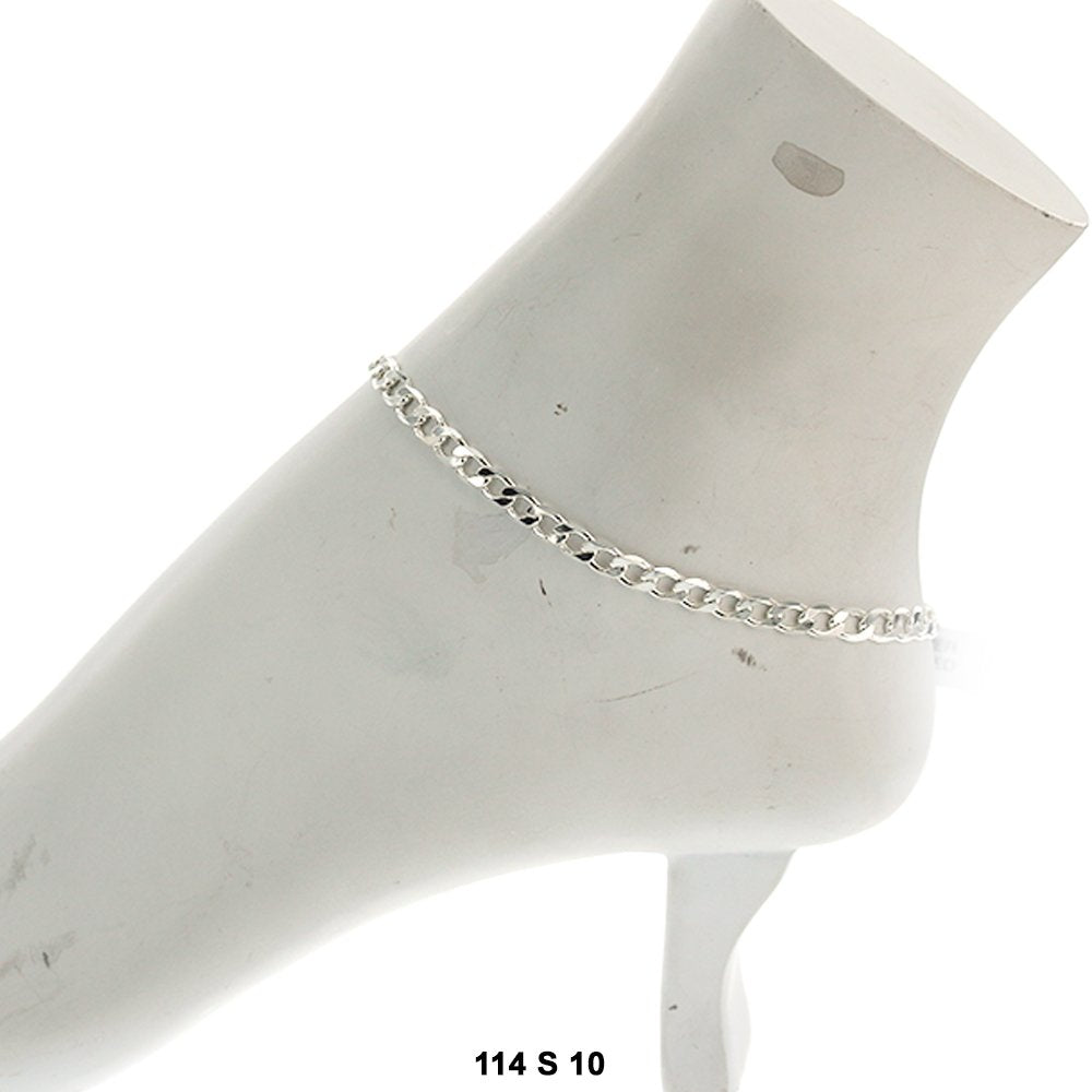 4.8 MM Cuban Anklet C 114 S A