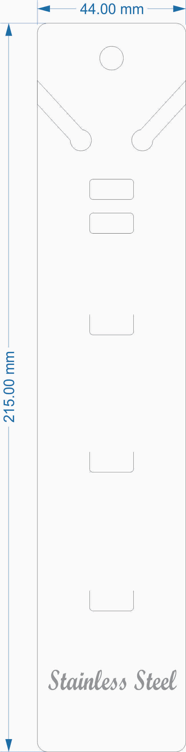 Stainless Steel Packing Card PC 7 STS