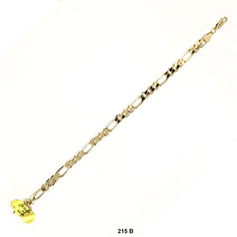 5.7 MM Figaro Bracelet 215 G 8" B