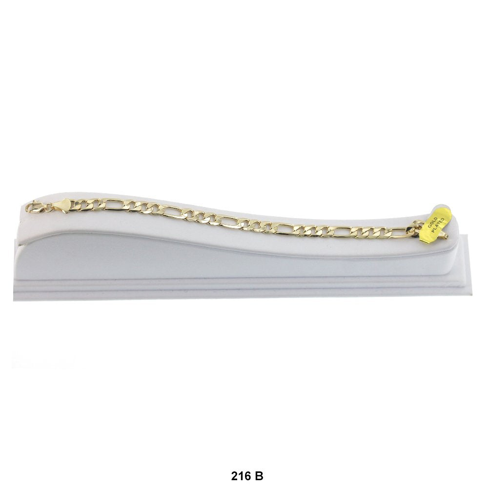 6.5 MM Figaro Bracelet 216 G 8" B