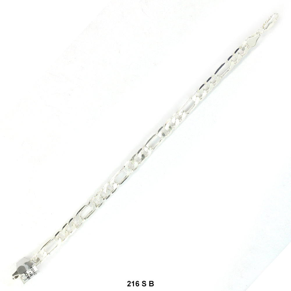 6.5 MM Figaro Bracelet 216 S 8" B