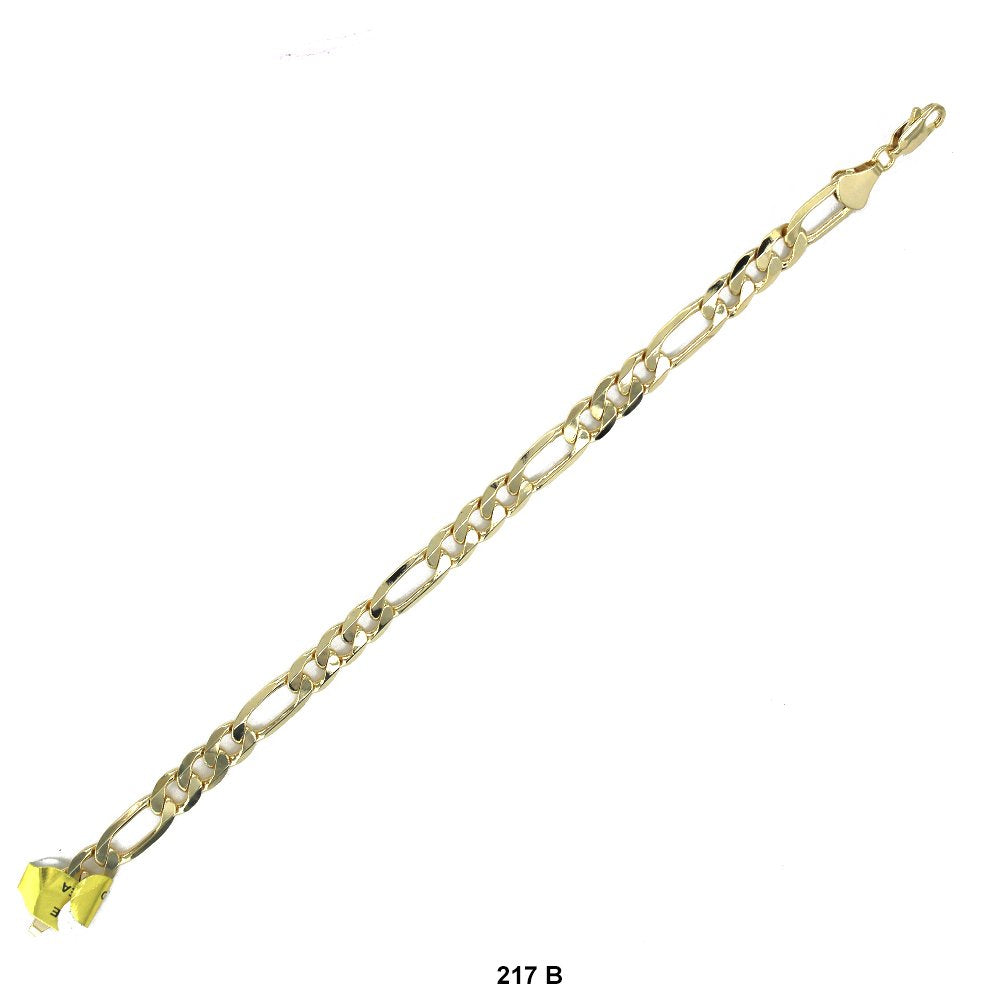 7.4 MM Figaro Bracelet 217 G 8"