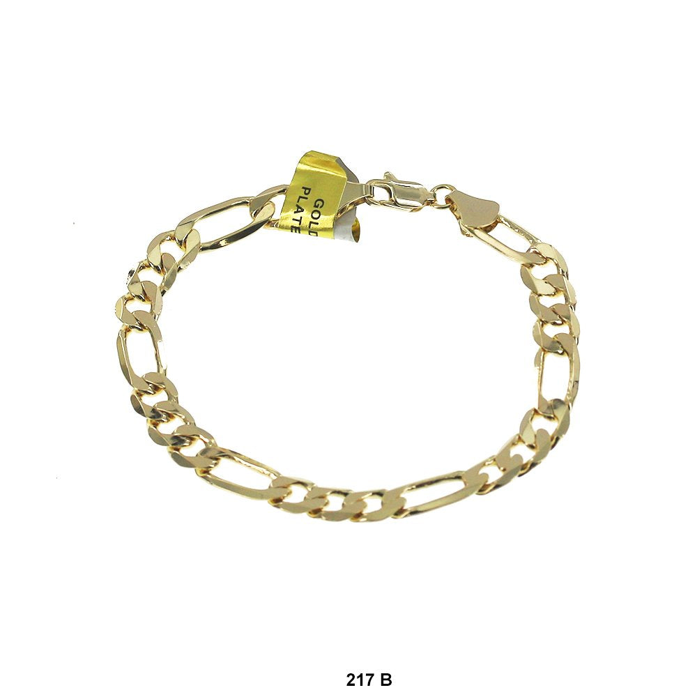 7.4 MM Figaro Bracelet 217 G 8"