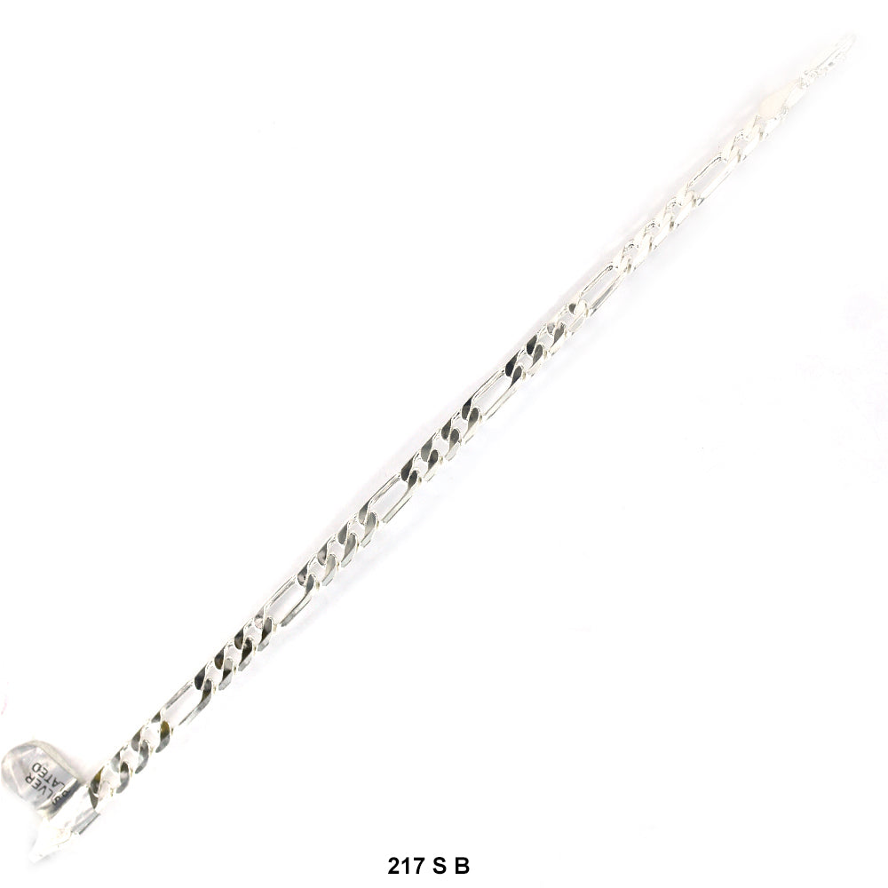 7.4 MM Figaro Bracelet 217 S 9" B