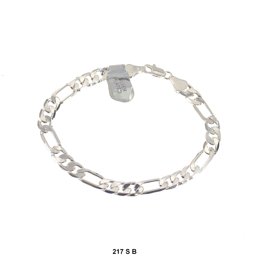 7.4 MM Figaro Bracelet 217 S 9" B