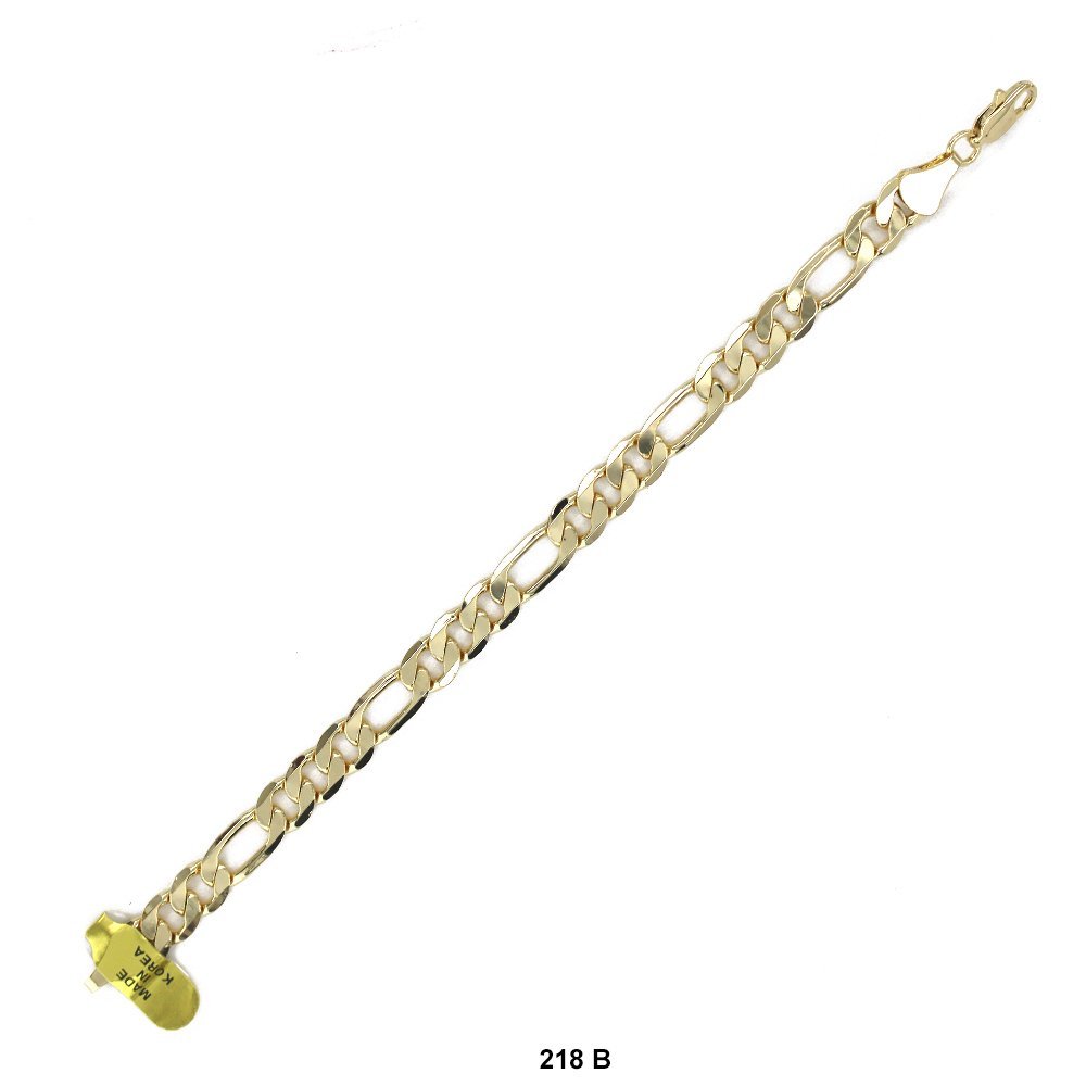 7.9 MM Figaro Bracelet 218 G 8" B