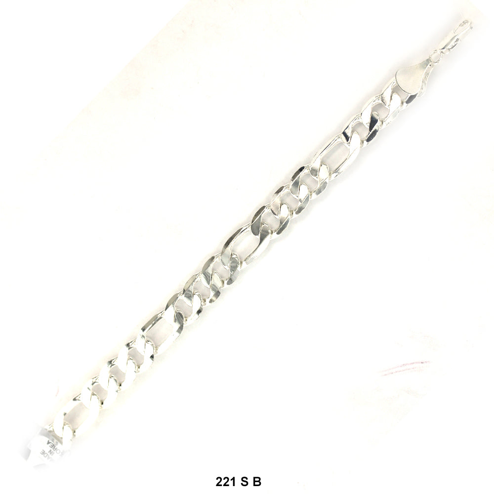 12.2 MM Figaro Bracelet 221 S B