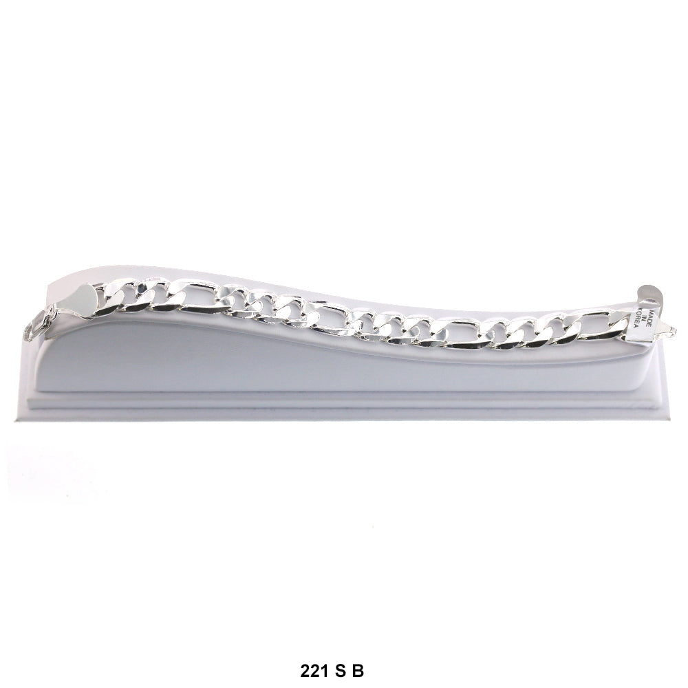 12.2 MM Figaro Bracelet 221 S B