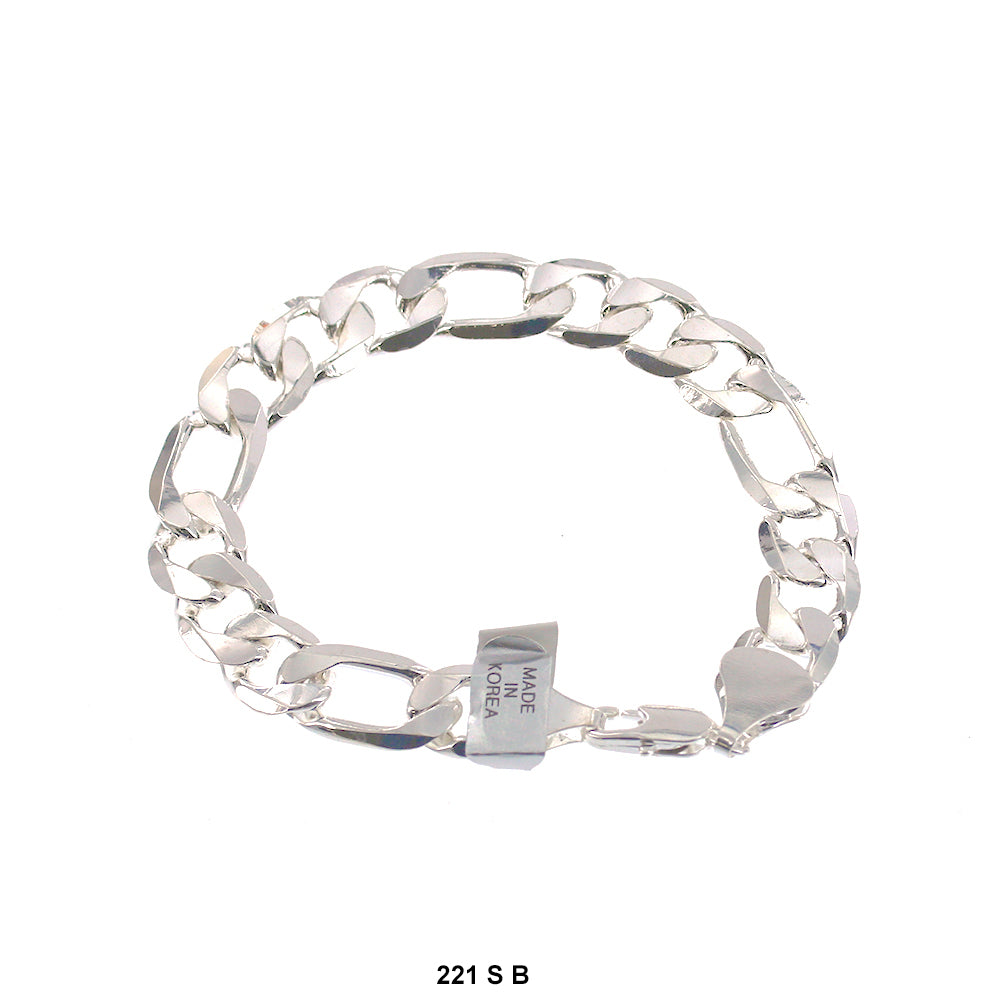 12.2 MM Figaro Bracelet 221 S B