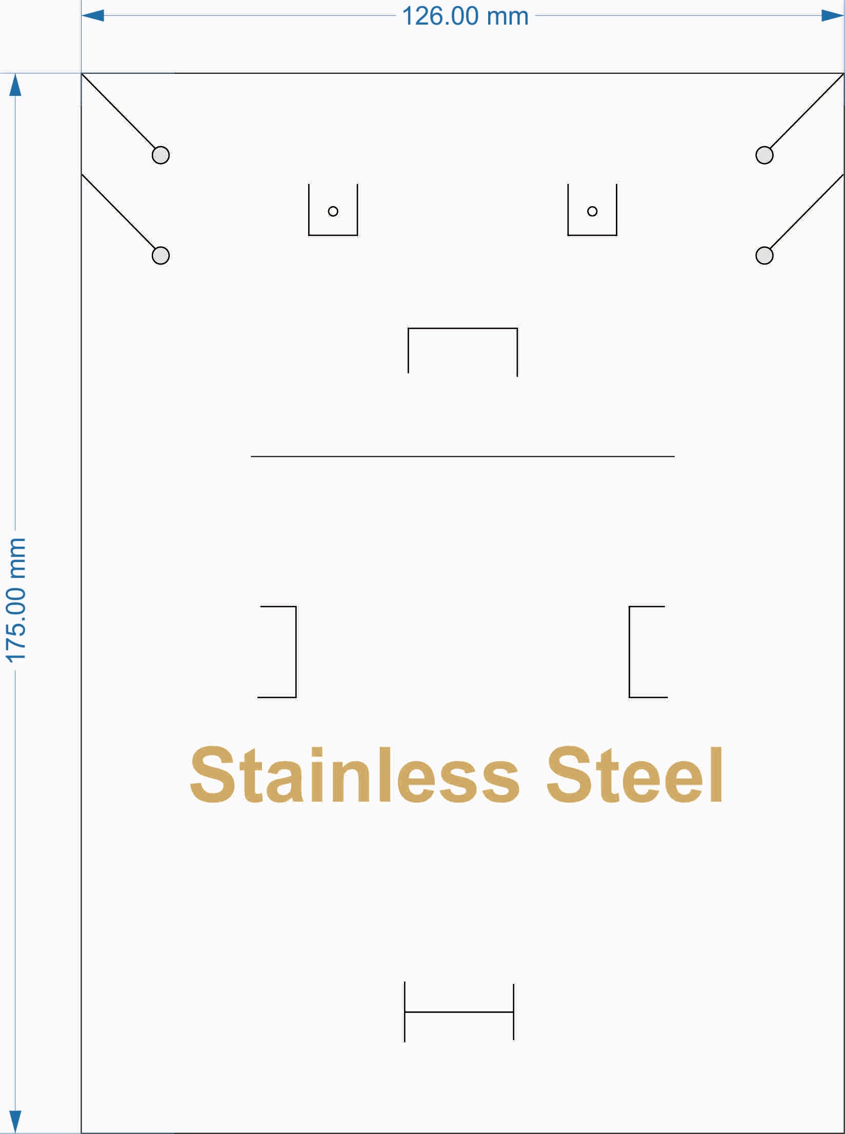 Cartón de embalaje de acero inoxidable PC 9 STG