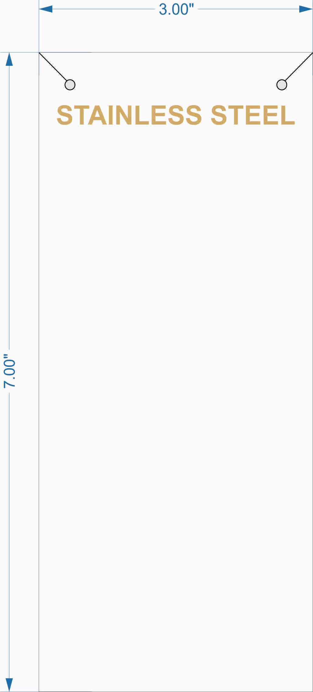 Cartón de embalaje de acero inoxidable PC 11 STG