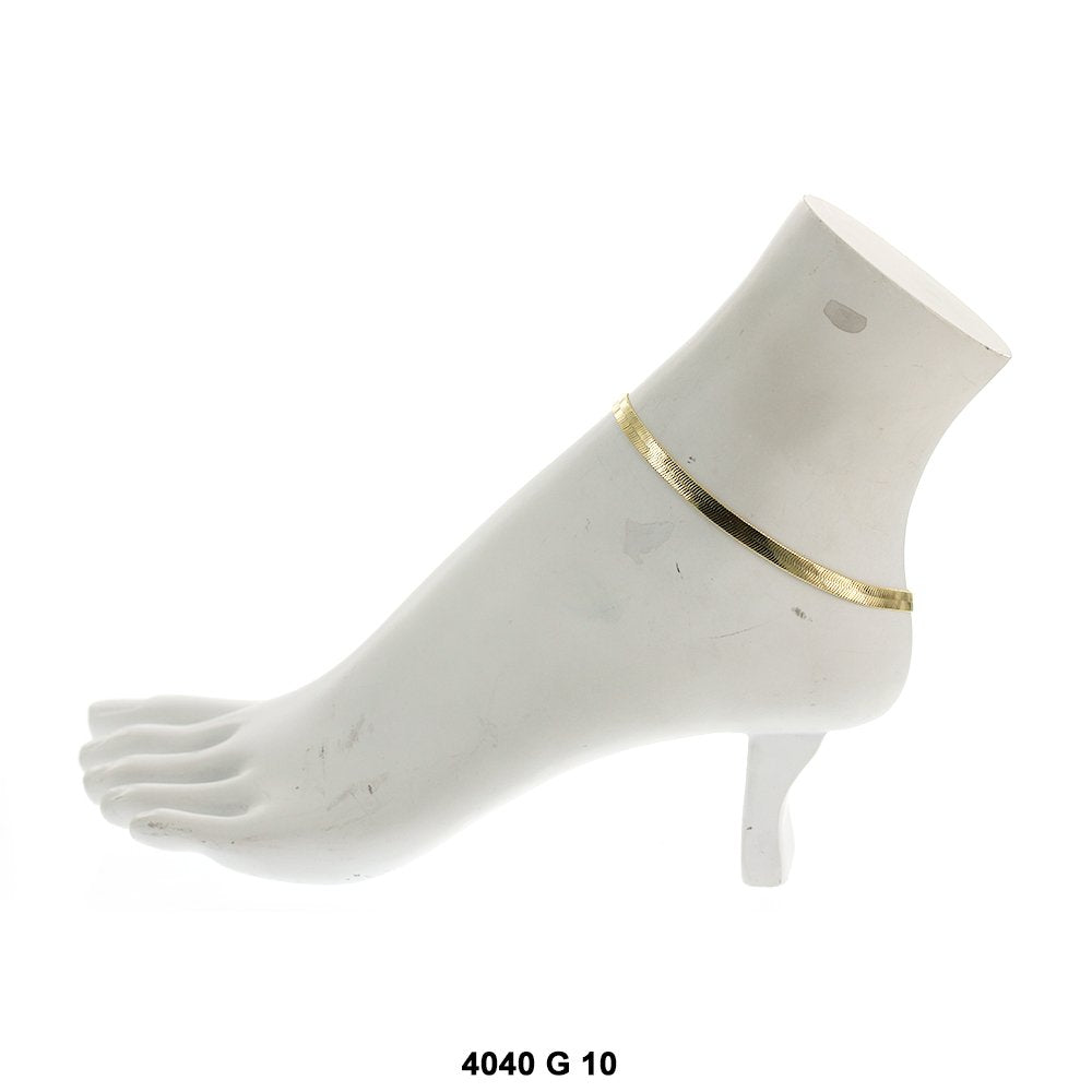 5 MM Herringbone Anklet H 4040 G A