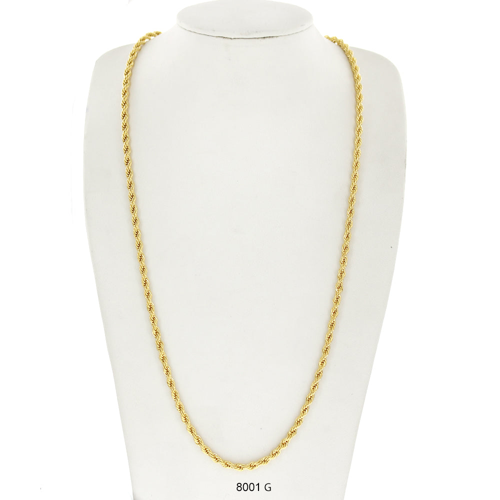 4 MM Rope Chain 8001 G – Kaashusa