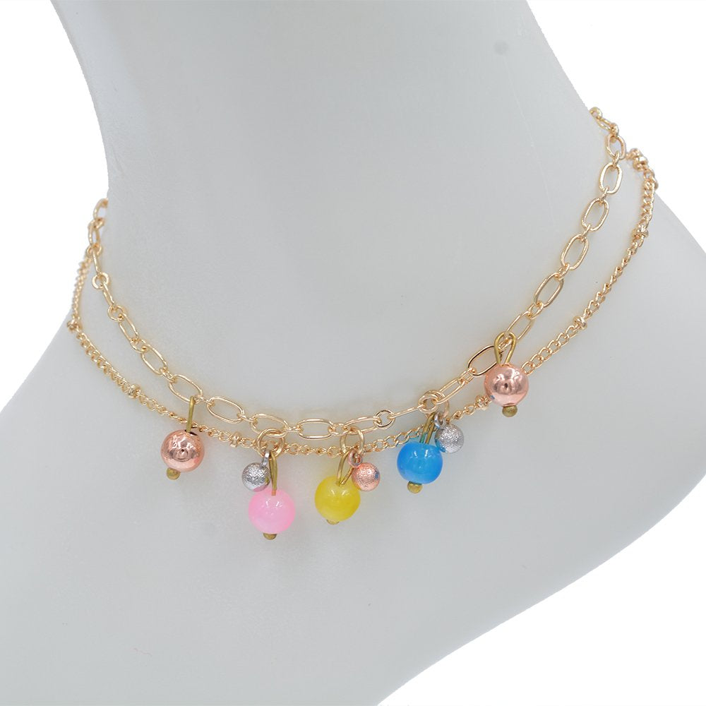 Colorful Beads Anklet A 1051