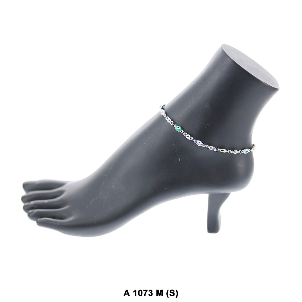 Moon Evil Eye Anklet A 1073 M S