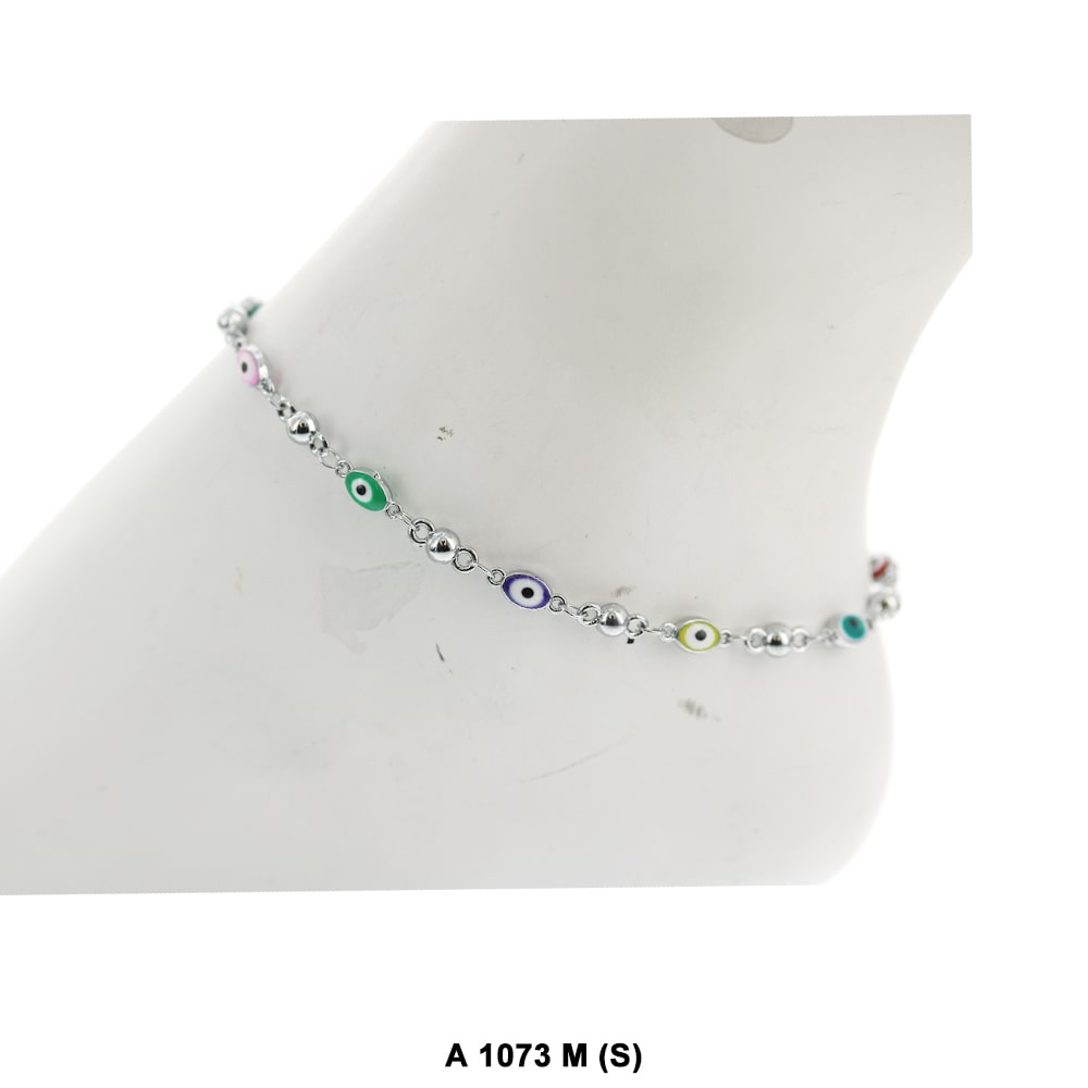 Moon Evil Eye Anklet A 1073 M S