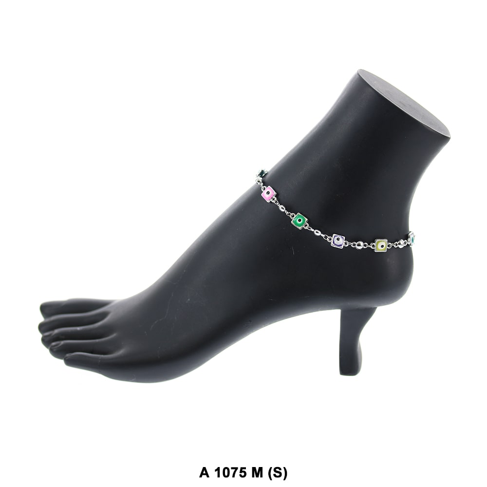 Moon Evil Eye Anklet A 1075 M S