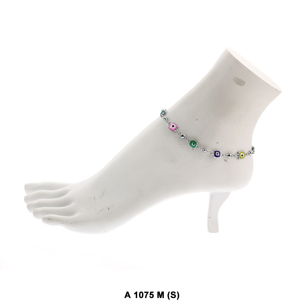 Moon Evil Eye Anklet A 1075 M S