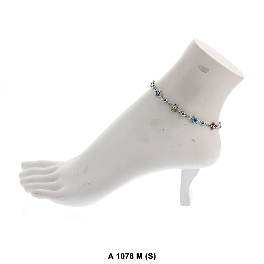 Moon Evil Eye Anklet A 1078 M S