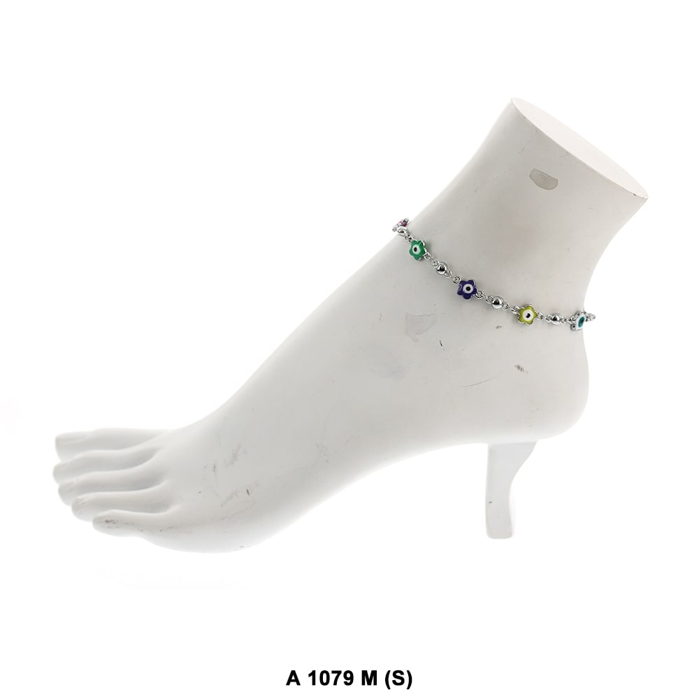 Moon Evil Eye Anklet A 1079 M S