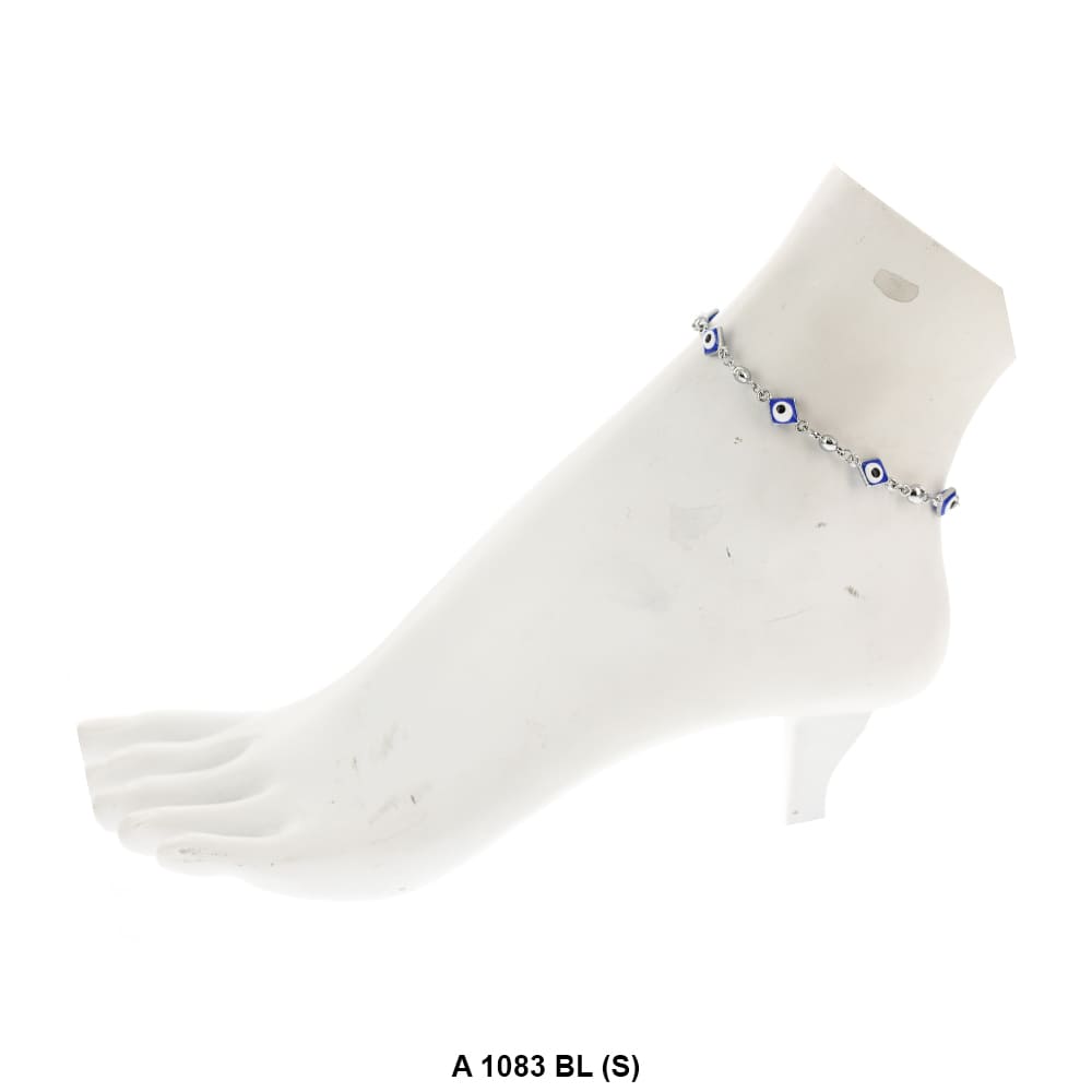 Diamond Evil Eye Anklet Blue A 1083 BL (S)