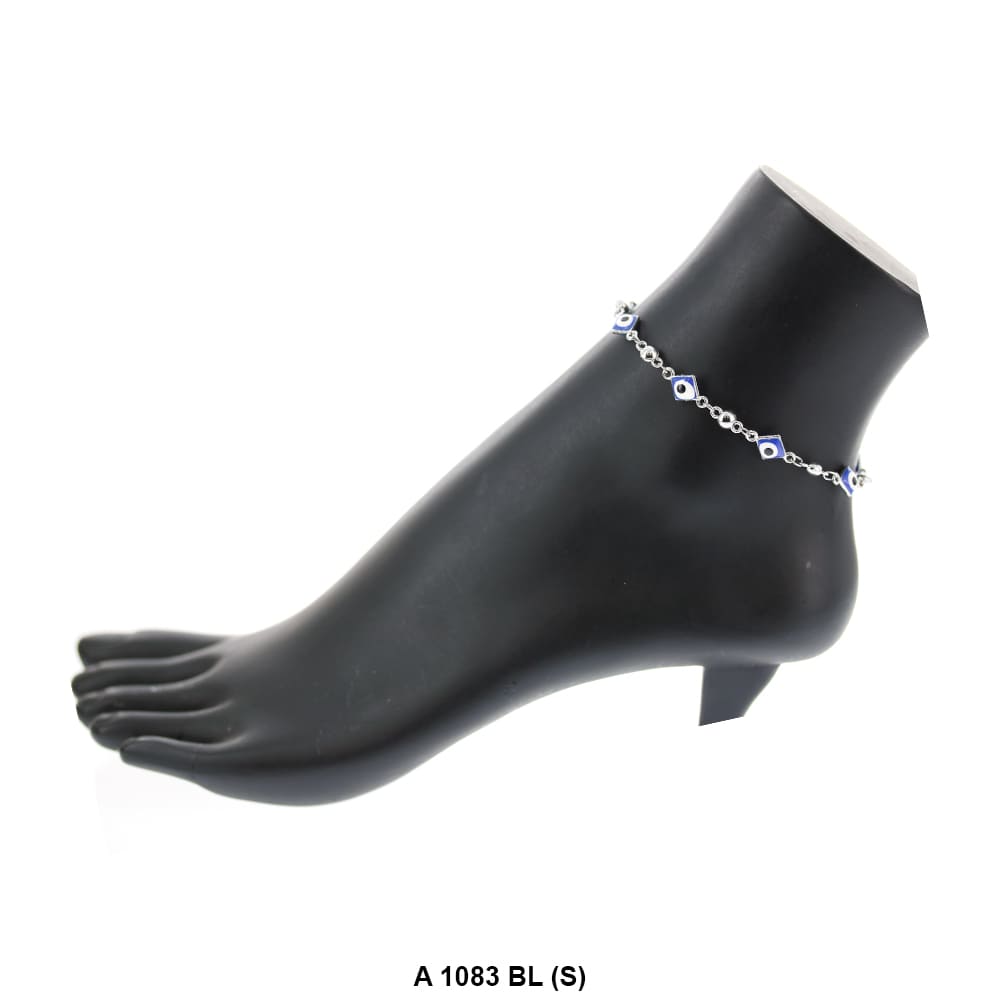 Diamond Evil Eye Anklet Blue A 1083 BL (S)