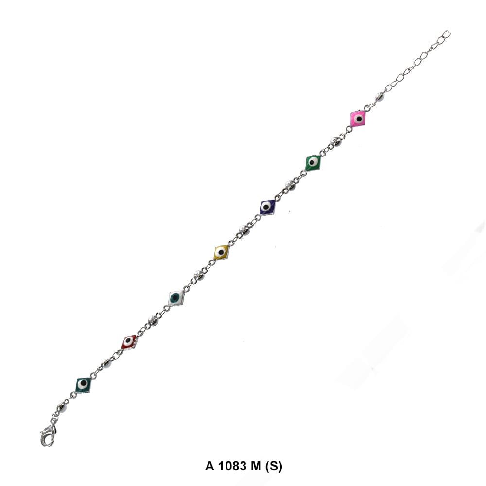 Diamond Evil Eye Anklet Multi A 1083 M (S)