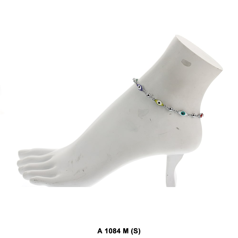 Moon Evil Eye Anklet A 1084 M S