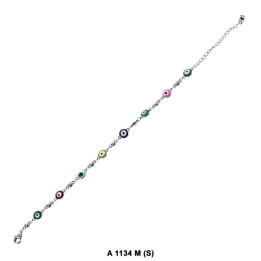 Moon Evil Eye Anklet A 1134 M S