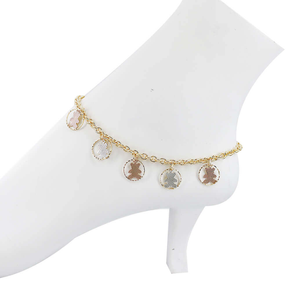 Bears With Charms Anklet A 1139