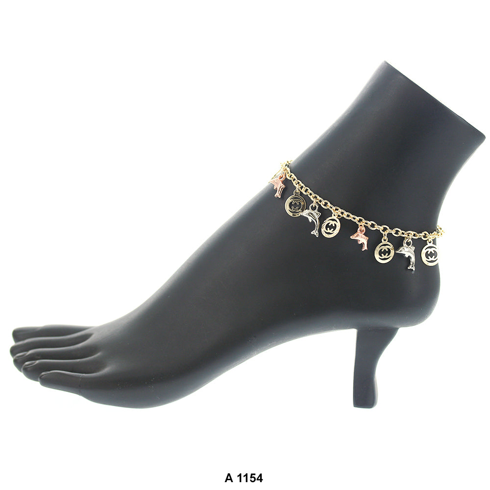 Dolphins Anklet A 1154