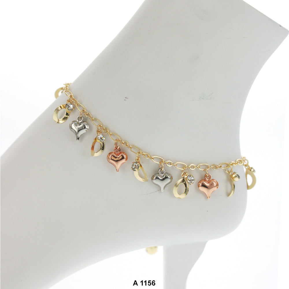 Hearts Anklet A 1156