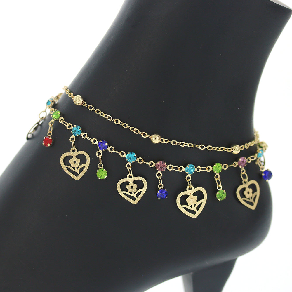 Heart Anklets A 1202