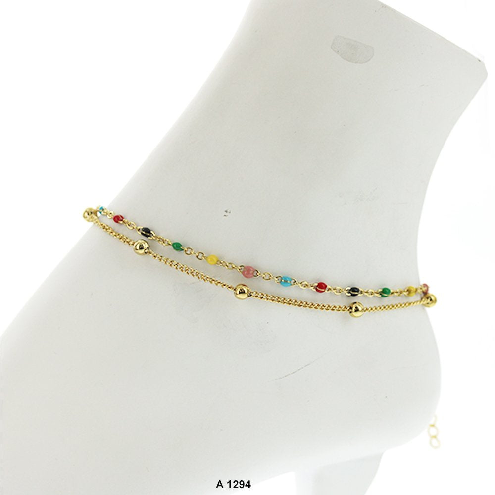 Stainless Steel Evil Eye Anklet A 1294