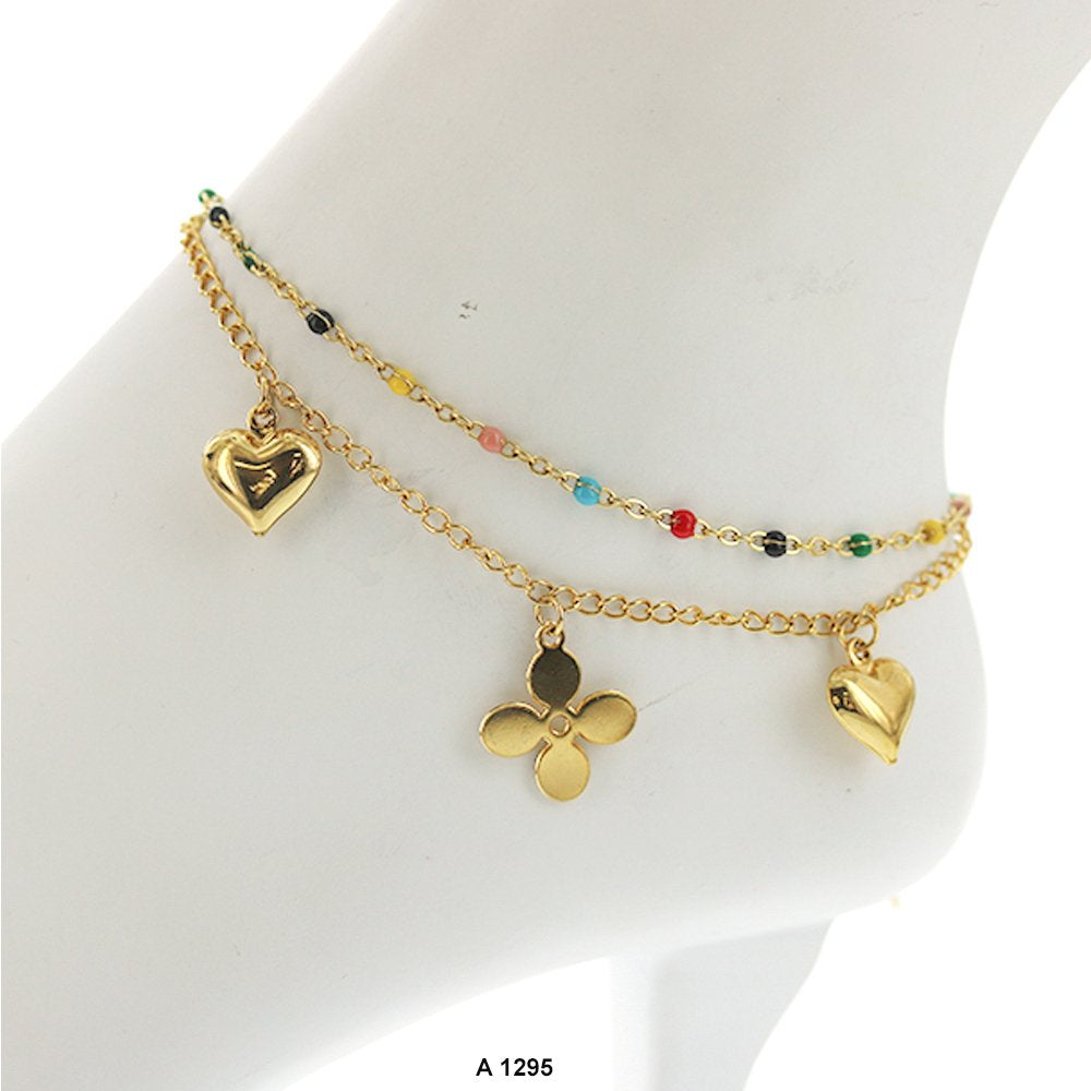 Stainless Steel Evil Eye Anklet A 1295