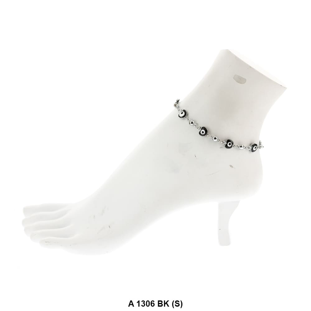 Apple Evil Eye Anklet A 1306 BK (S)