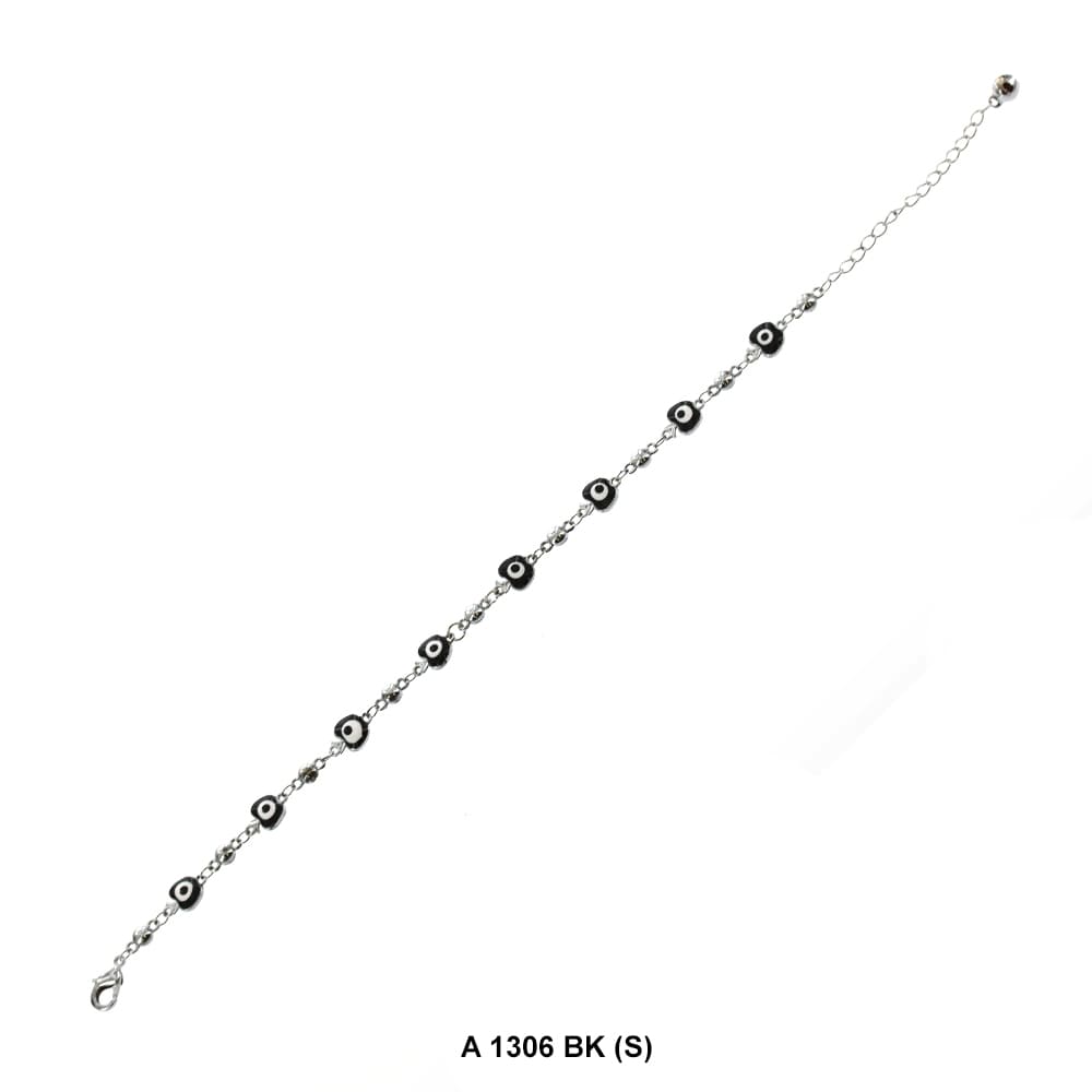 Apple Evil Eye Anklet A 1306 BK (S)