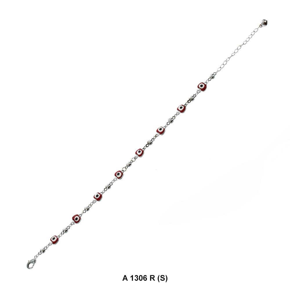 Apple Evil Eye Anklet A 1306 R (S)