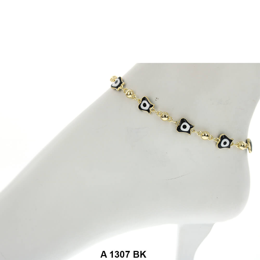 Purse Evil Eye Anklet A 1307 BK