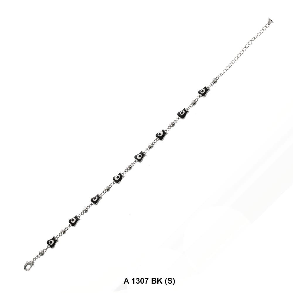 Purse Evil Eye Anklet A 1307 BK (S)